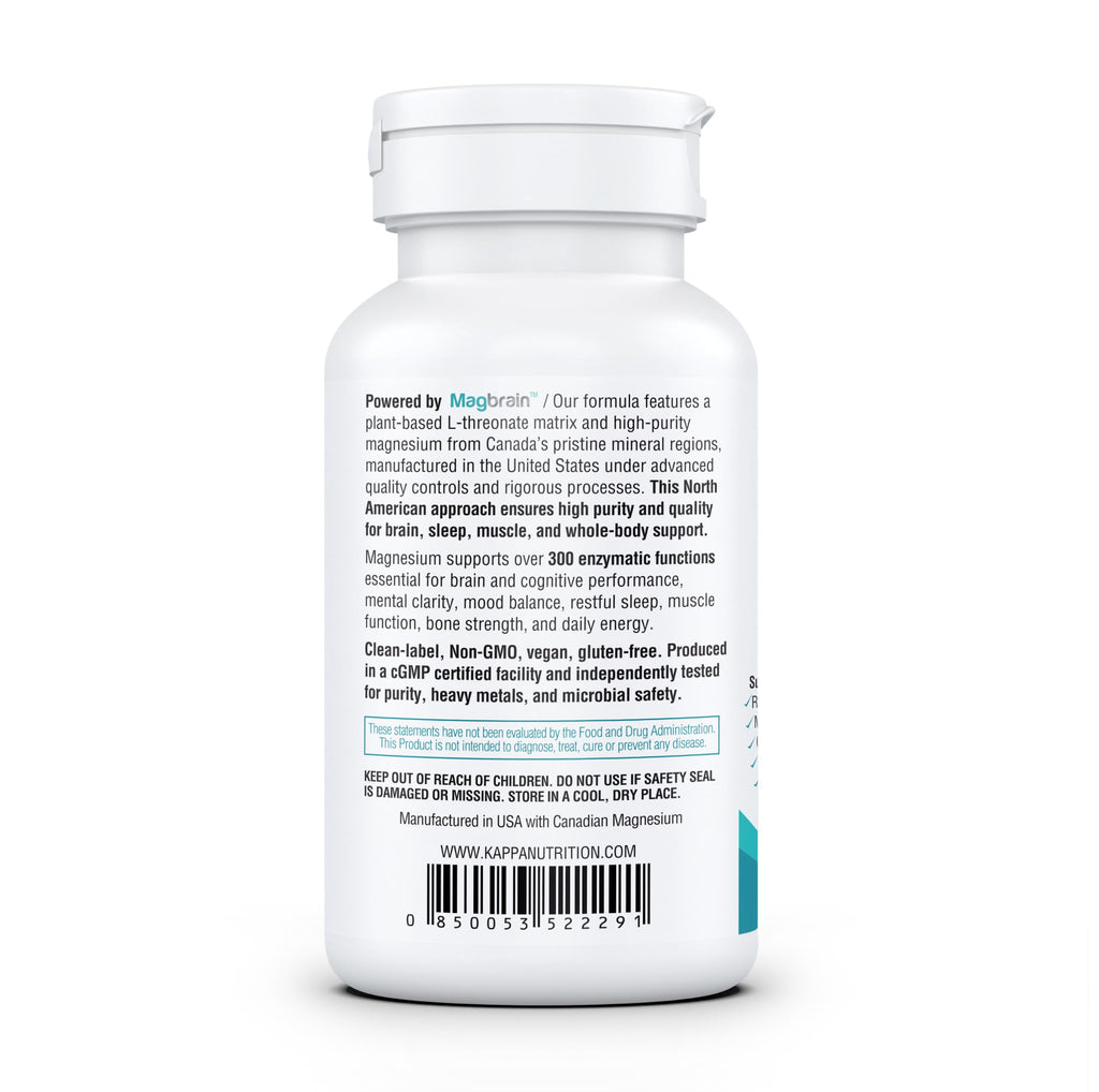 KAPPA NUTRITION Magnesium L-Threonate Plant-Based 3 in 1