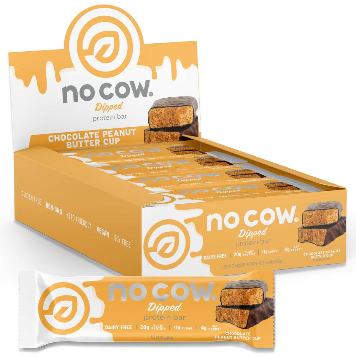 No Cow Vegan Protein Bars, Best Sellers, Upgraded