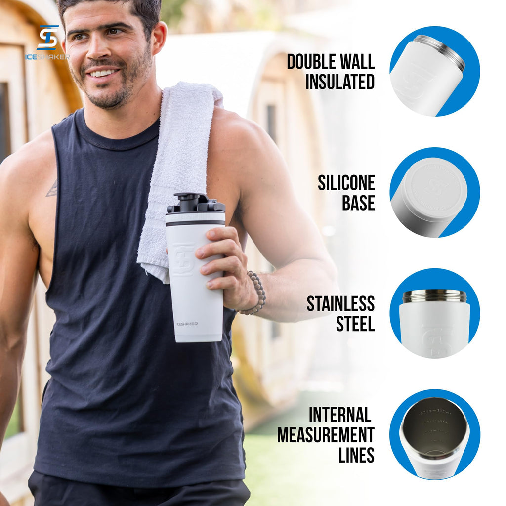 Ice Shaker Insulated Stainless Steel Shaker Bottle