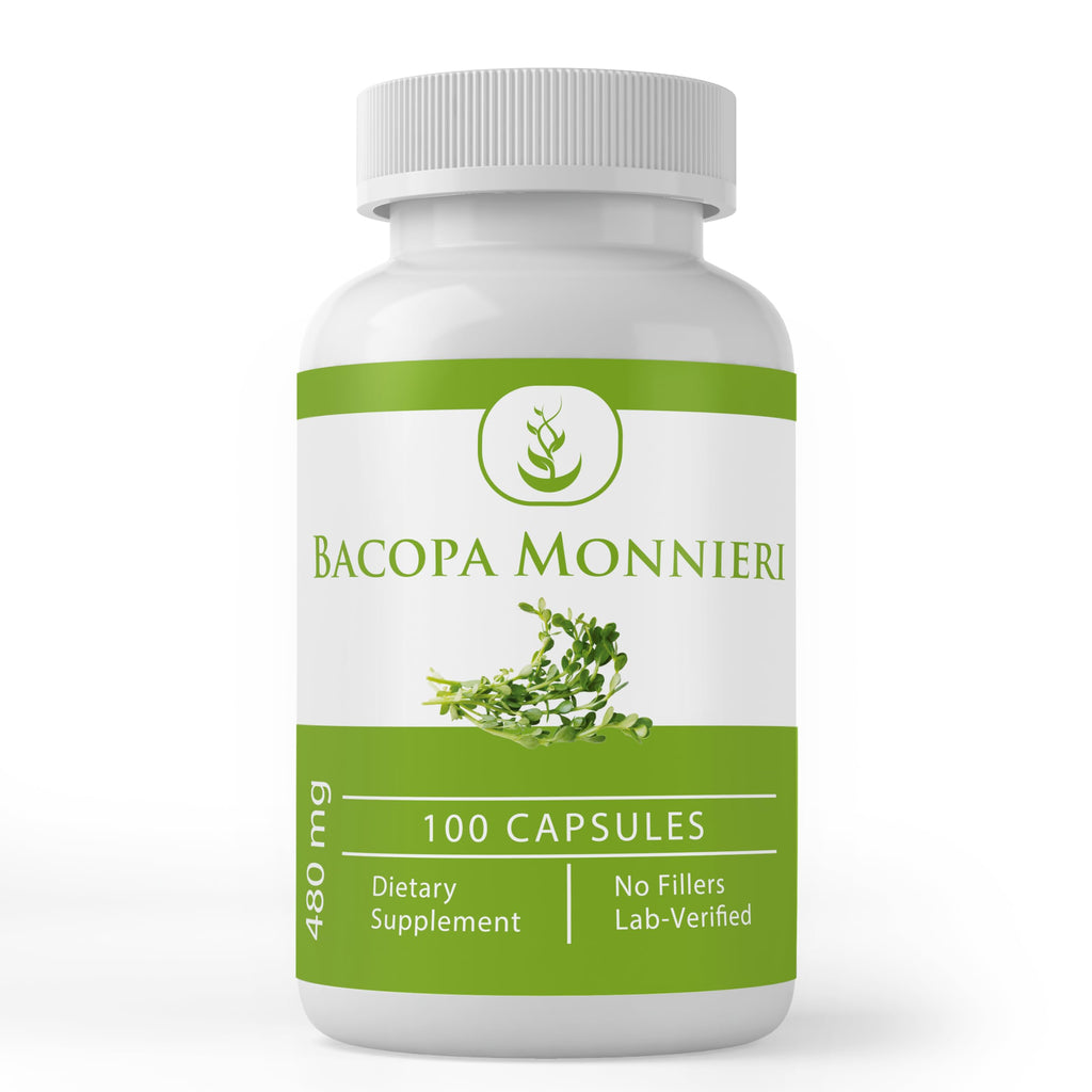 PURE ORIGINAL INGREDIENTS Bacopa Monnieri - 100 Capsules