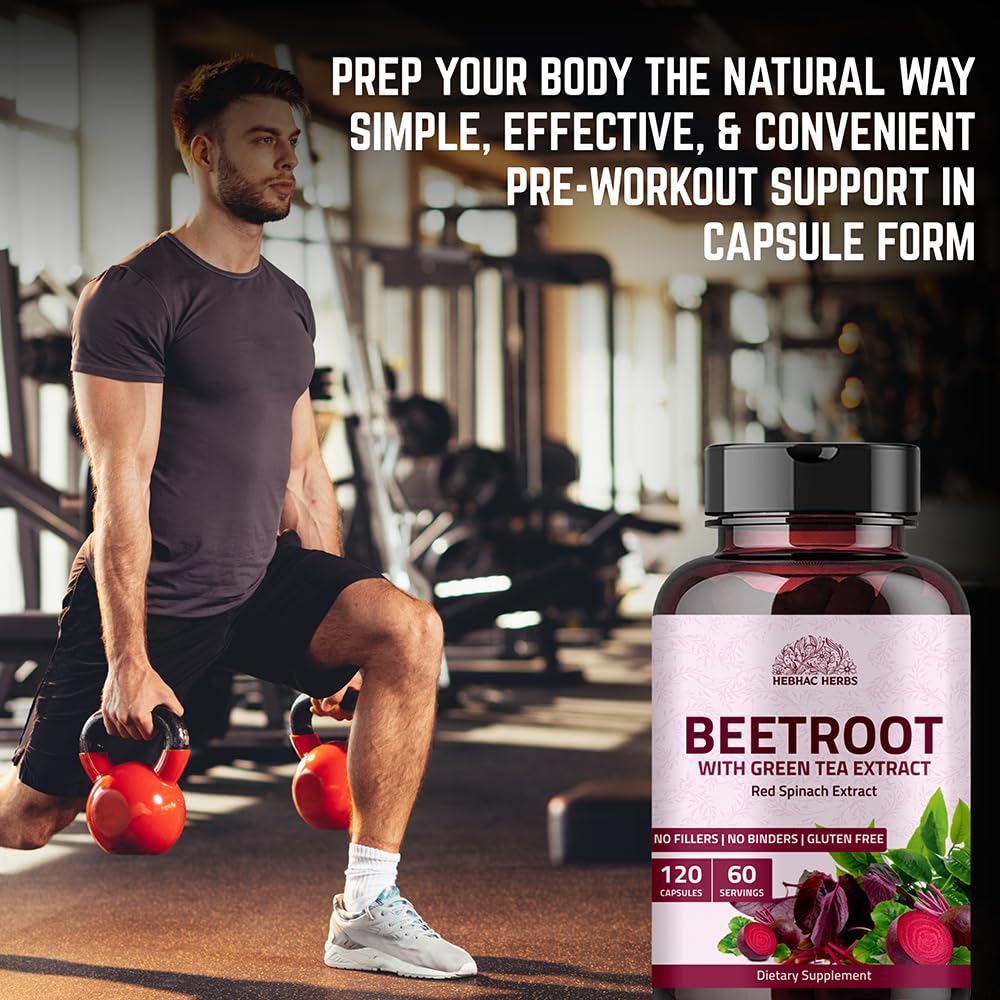 Hebhac Herbs Beetroot Powder Capsules 1000 mg - 120 Capsules - image 8
