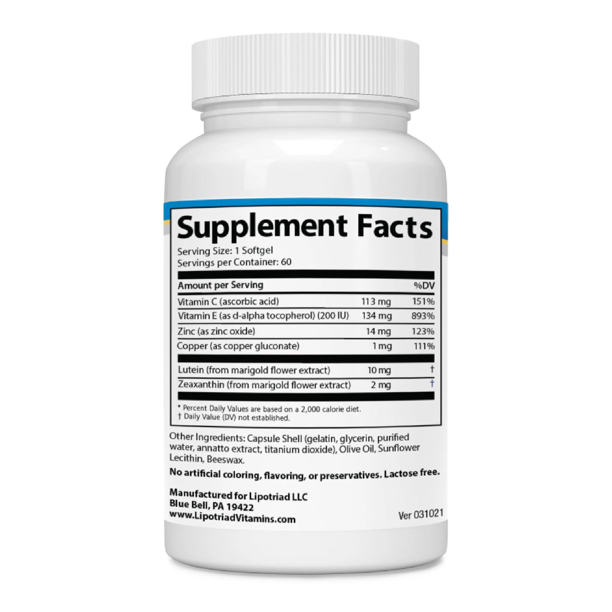 Lipotriad Visionary Eye Vitamins - 60 Capsules - image 4