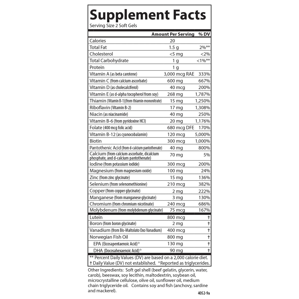 Carlson Super 2 Daily Multi + Omega-3s + Lutein + D3 - 180 Softgels - image 7