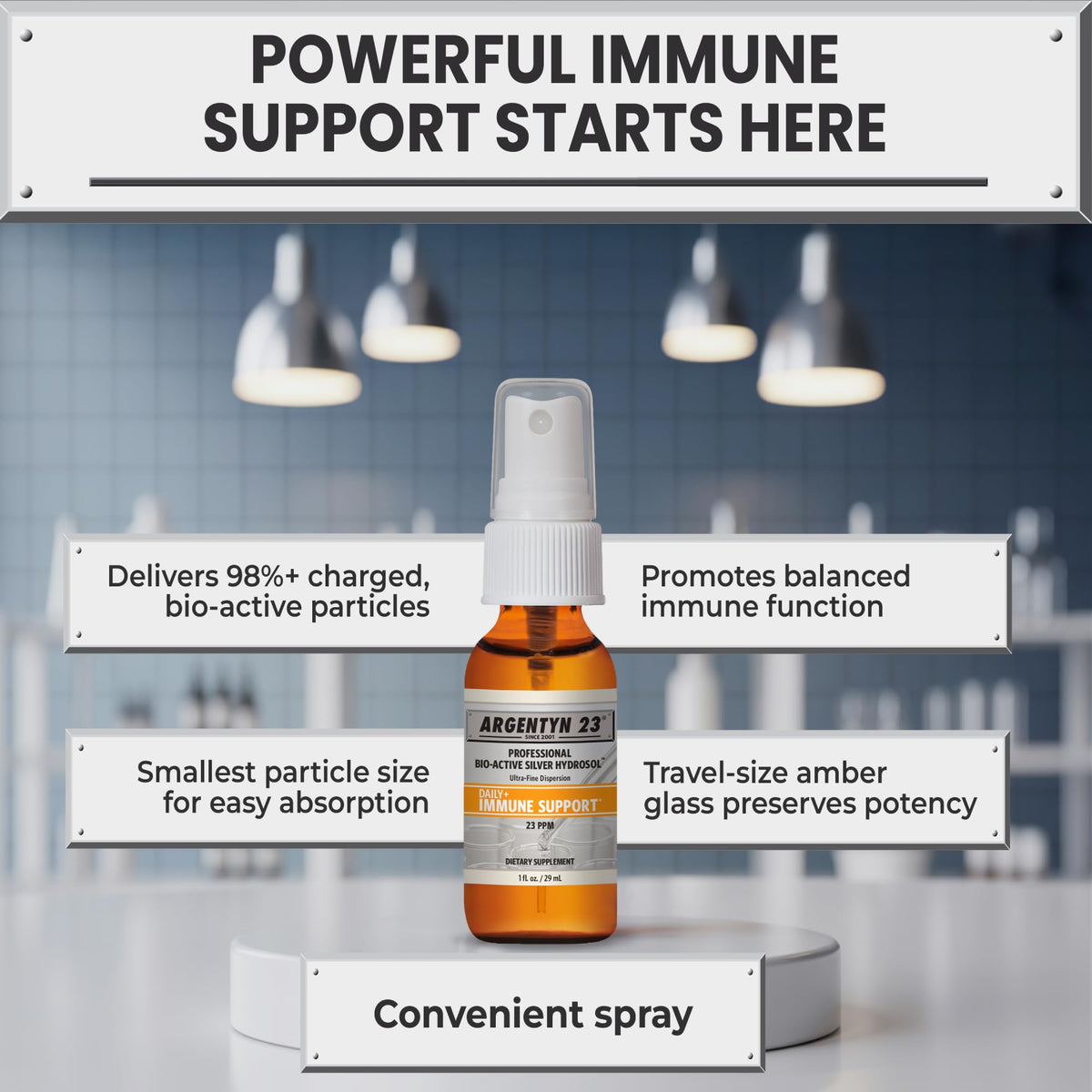 Argentyn 23 Professional Colloidal Silver Immune Support - 2 fl oz - image 2