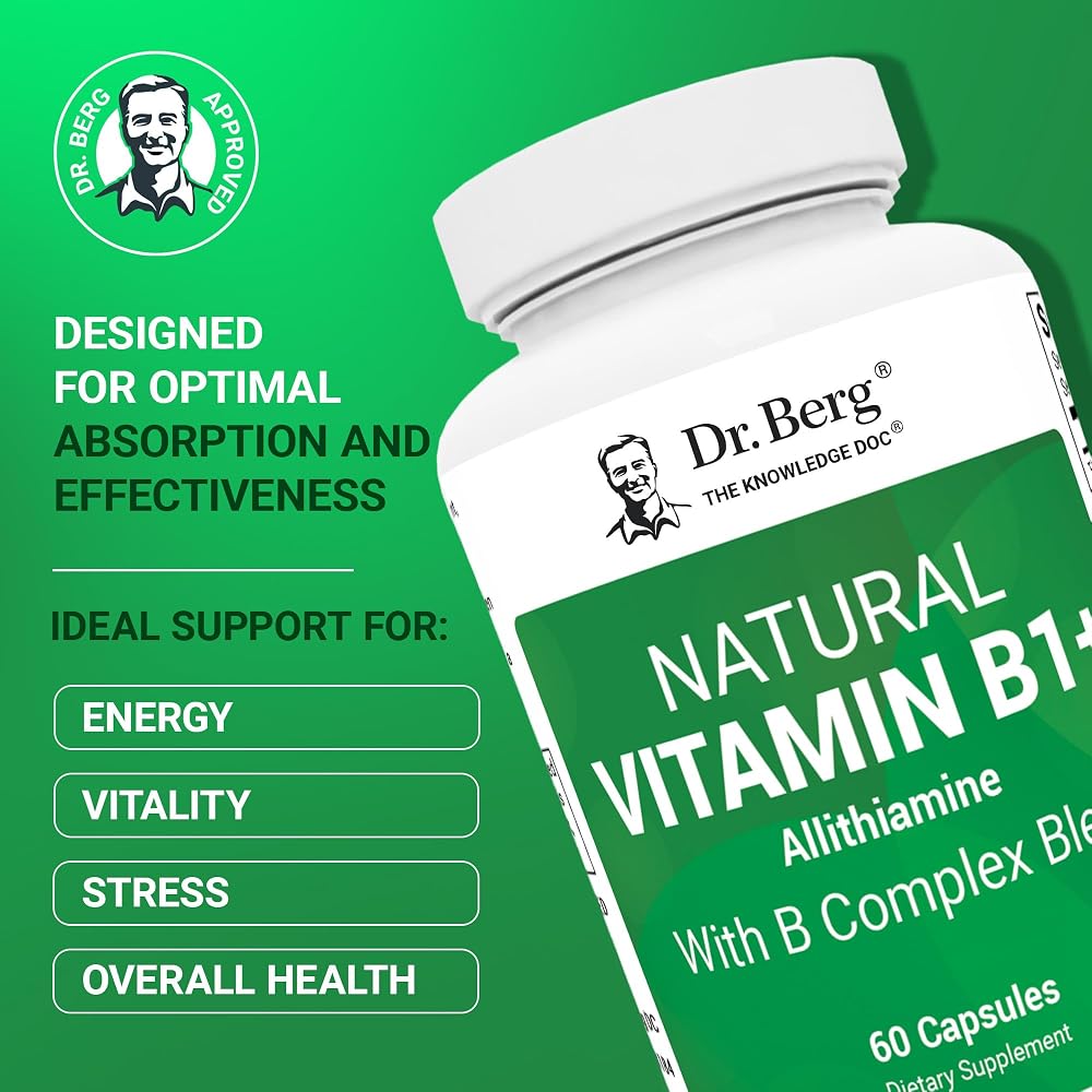 Dr. Berg Natural Vitamin B1 B6 B12 Complex - 60 Capsules - image 2