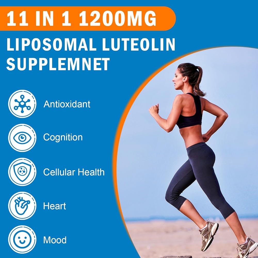 VITACRLLYNMN Liposomal Luteolin 1200mg Supplement - 120 Capsules - image 4