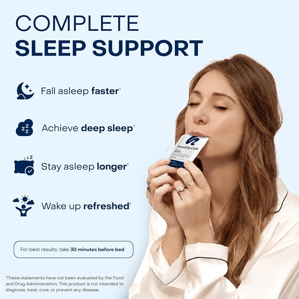 HealthyCell REM Sleep Aid Liquid Gel Supplement - 14 Gel Packs - image 2
