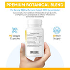 Jinfiniti Extra Strength Turmeric Curcumin - 90 Capsules - image 3
