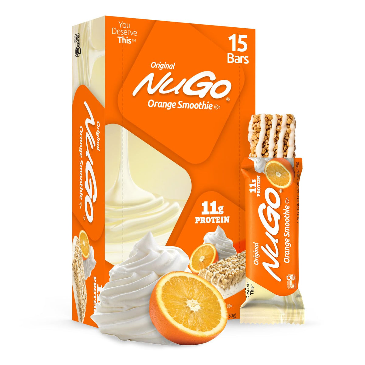 NuGo Original, Variation Twister, 15g Protein Bar, Gluten Free