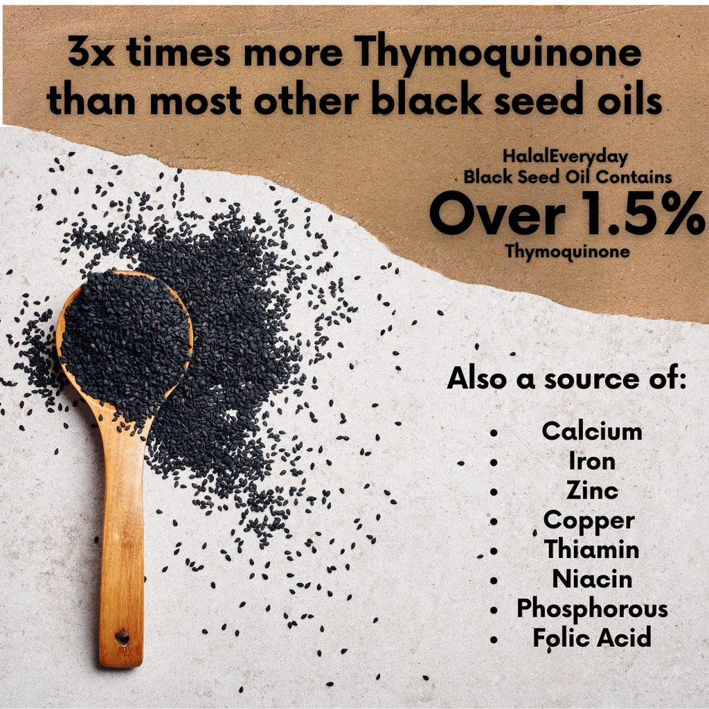 HalalEveryDay- USDA Organic Black Seed Oil - 100% Pure
