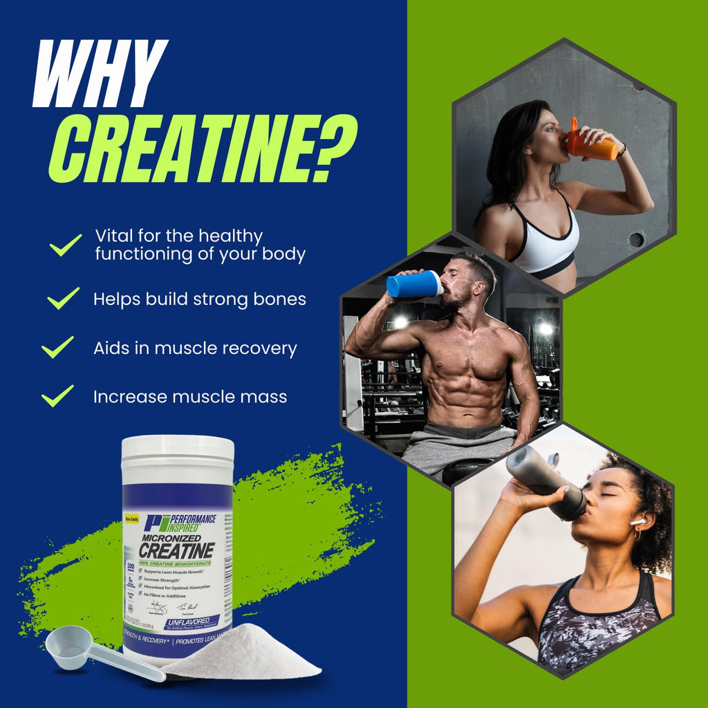 PERFORMANCE INSPIRED Micronized Creatine Monohydrate 5G - 100 Servings - image 6