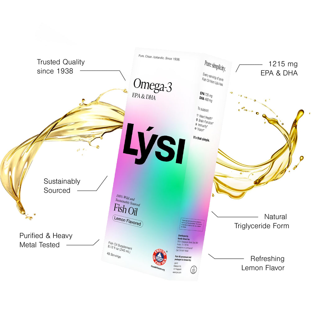 LYSI Omega-3 Fish Oil Lemon - 8.12 oz - image 3