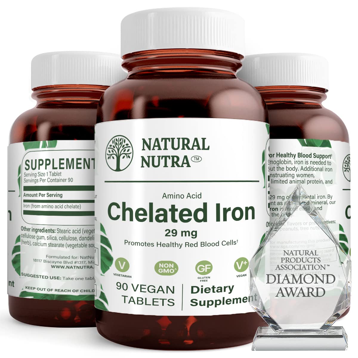 Natural Nutra Chelated Iron Supplement Parent