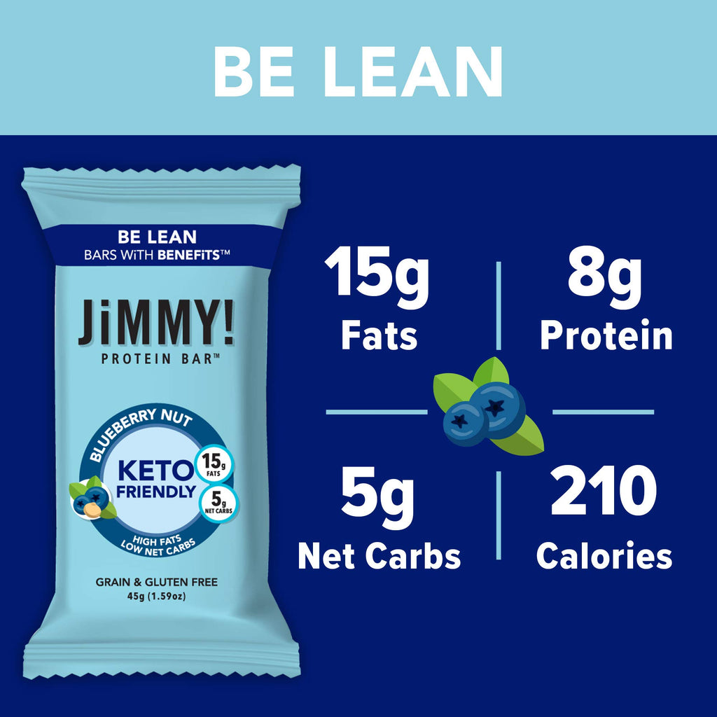 JIMMYBAR JiMMY! Keto Protein Bar Blueberry Nut - 12 Count - image 3