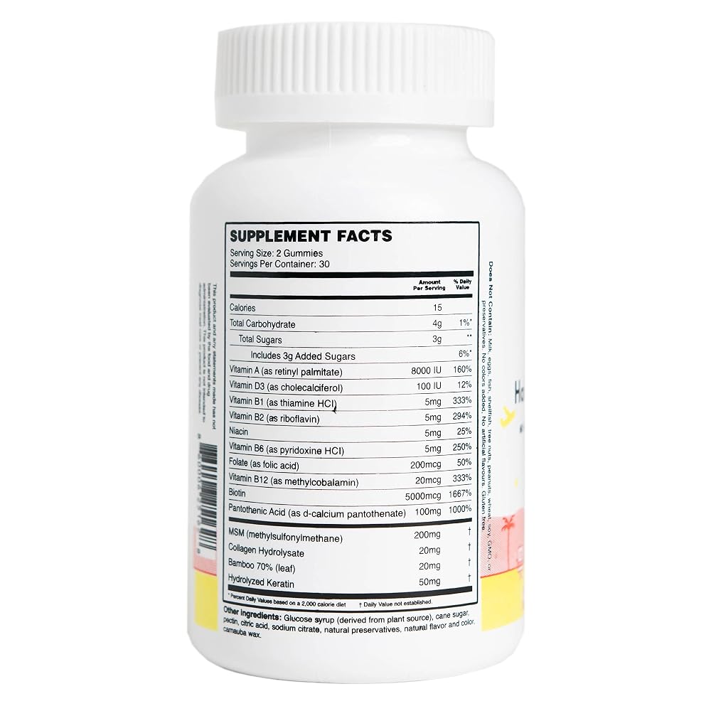 MEWD Teen and Kids Hair, Skin & Nails Multivitamin Gummies - 60 Count - image 4