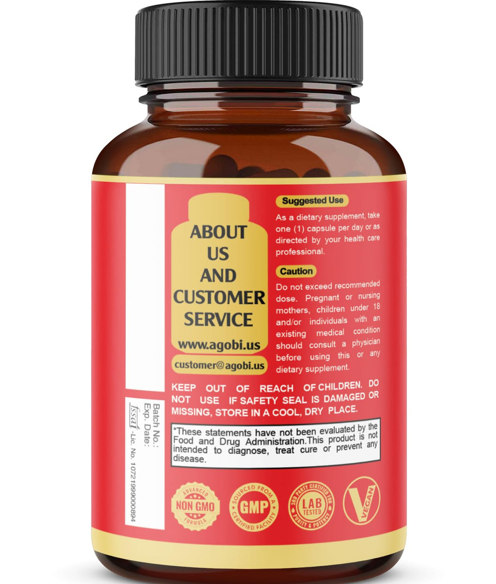 Agobi Maca Root Capsules Energy & Performance - 90 Capsules - image 8