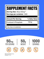 BulkSupplements.com Pyridoxal 5 Phosphate Powder (P-5-P)