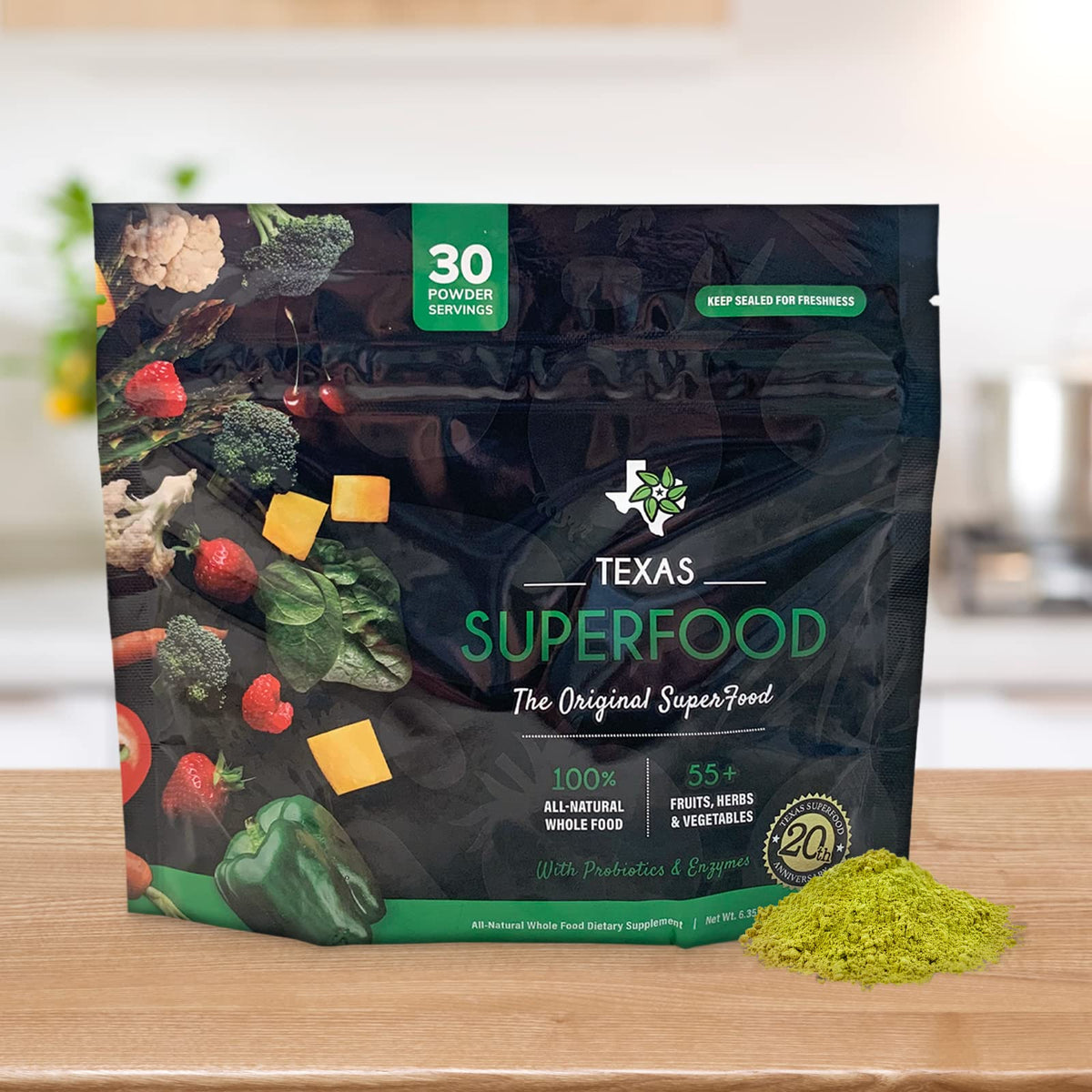 Texas SuperFood Original Superfood Powder - 30 Servings - image 3