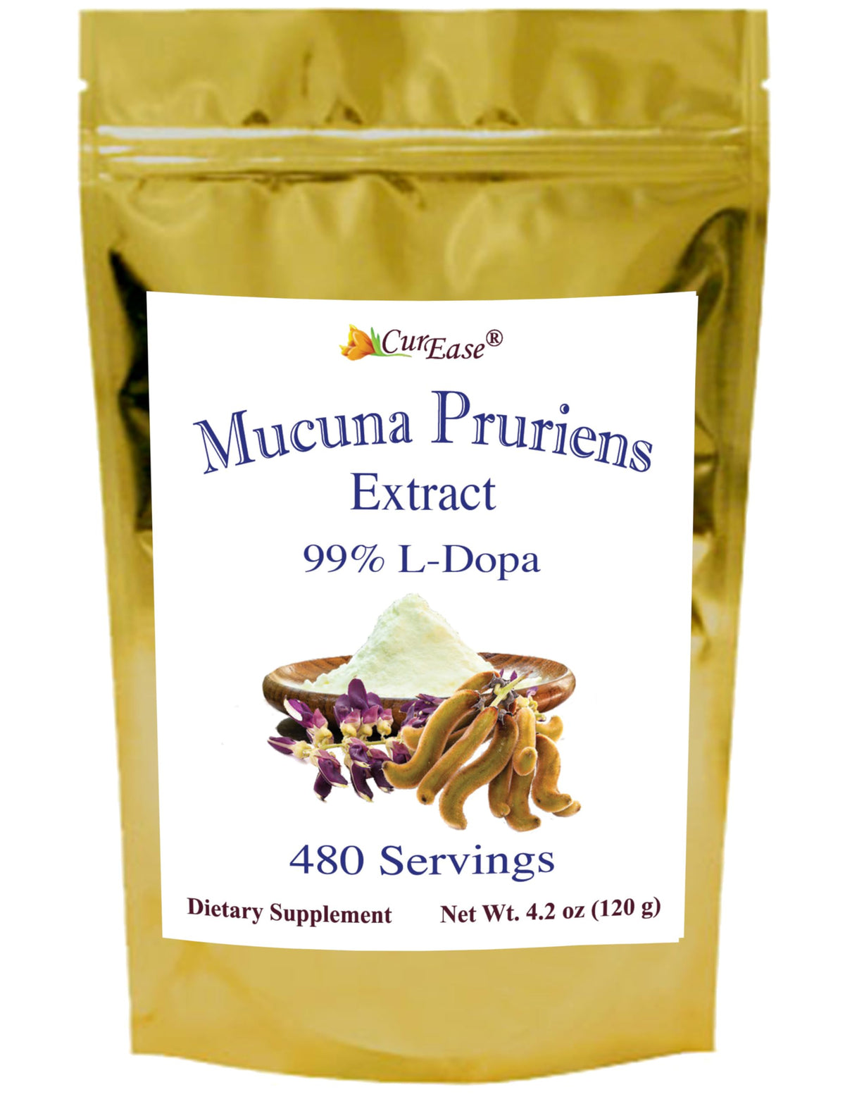 l-dopa Mucuna Pruriens Extract Powder 99% L-Dopa - 4.2oz