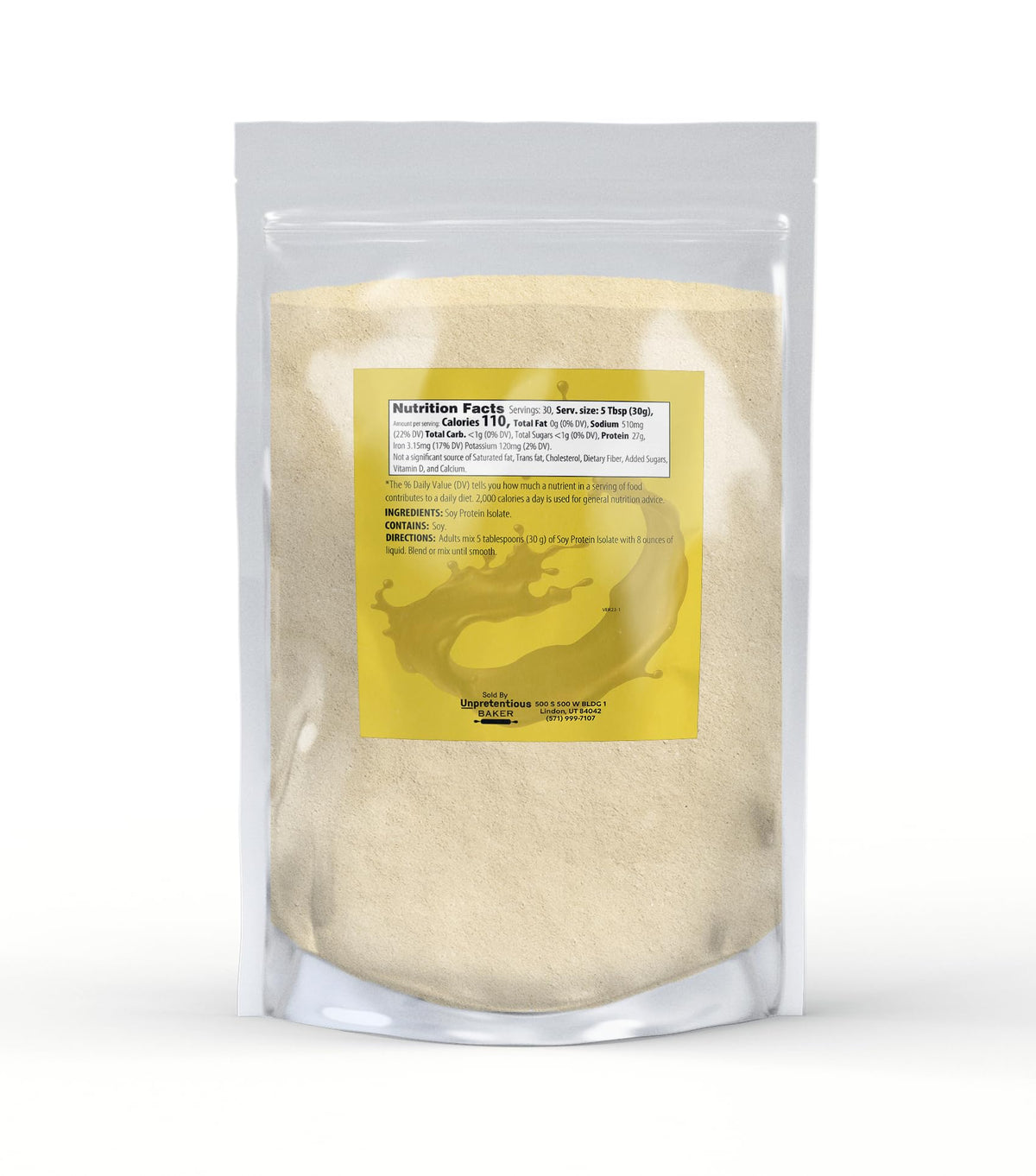 Unpretentious Soy Protein Isolate - 2 Pound - image 2