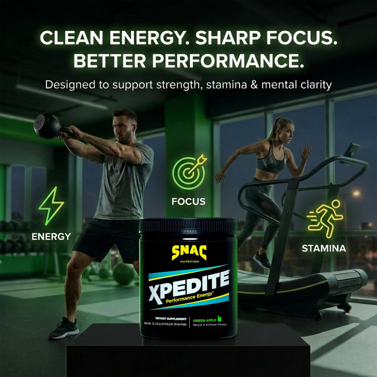 SNAC XPEDITE Pre-Workout Powder for Energy & Focus - 30 Servings - image 3