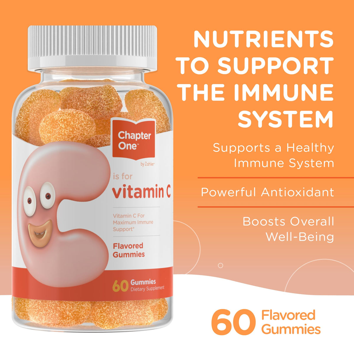 Zahler Chapter One Vitamin C Gummies for Immune Support - 60 Gummies - image 2