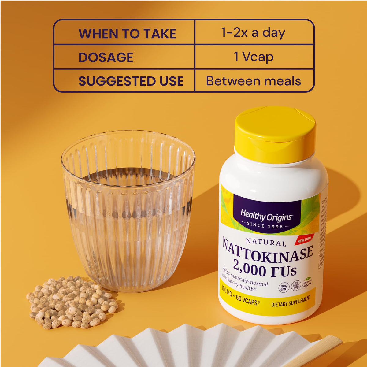Healthy Origins Nattokinase 2000 FUs Enzyme - 180 Vegetarian Capsules - image 5