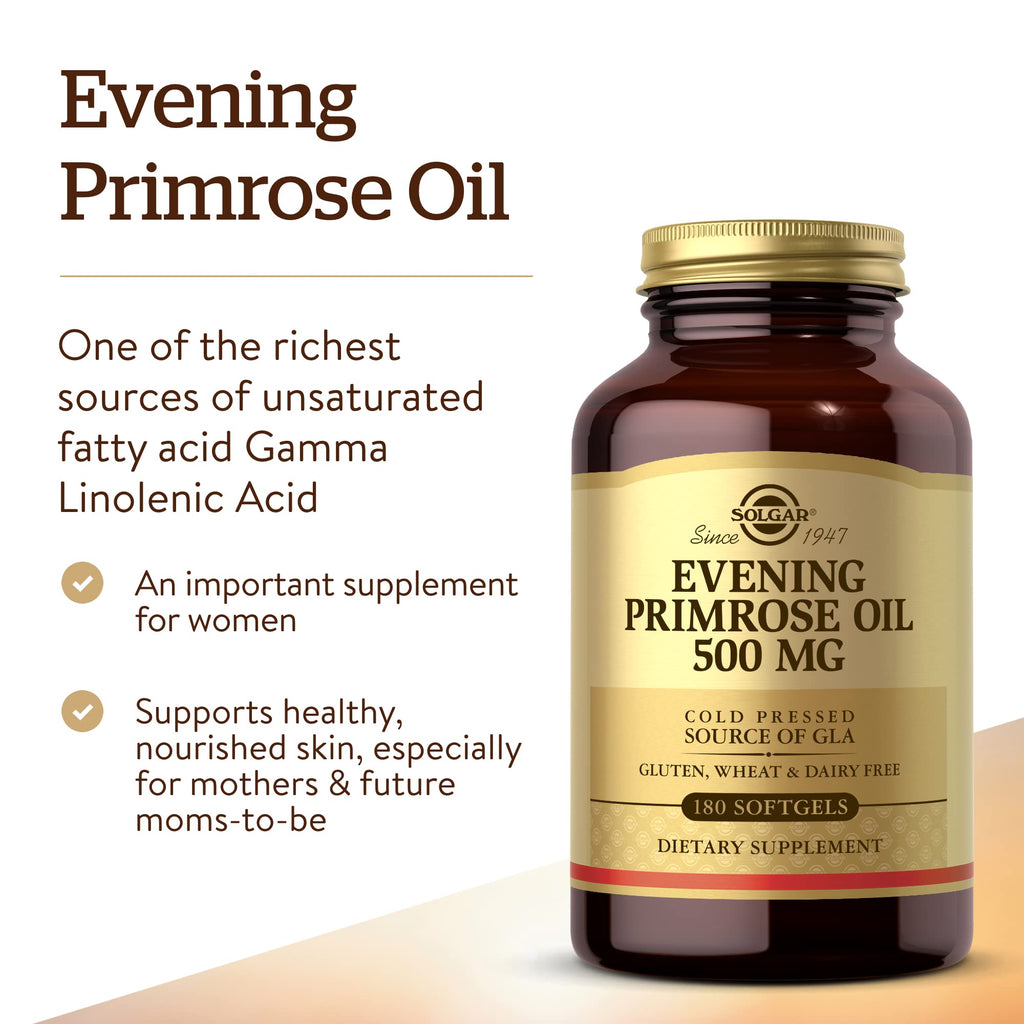 Solgar Evening Primrose Oil 500 mg - 180 Softgels - image 3