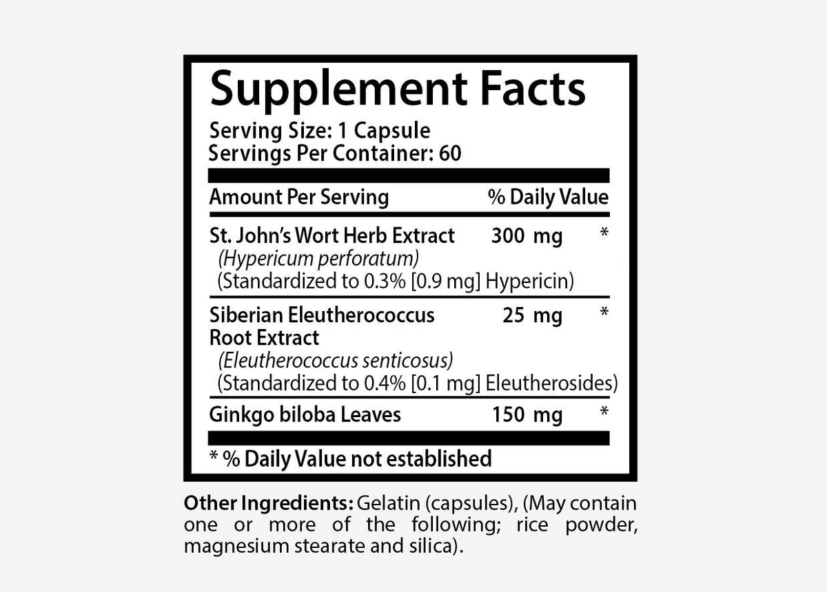 Health Solution Prime St. John's Wort Brain Booster - 60 Capsules - image 2