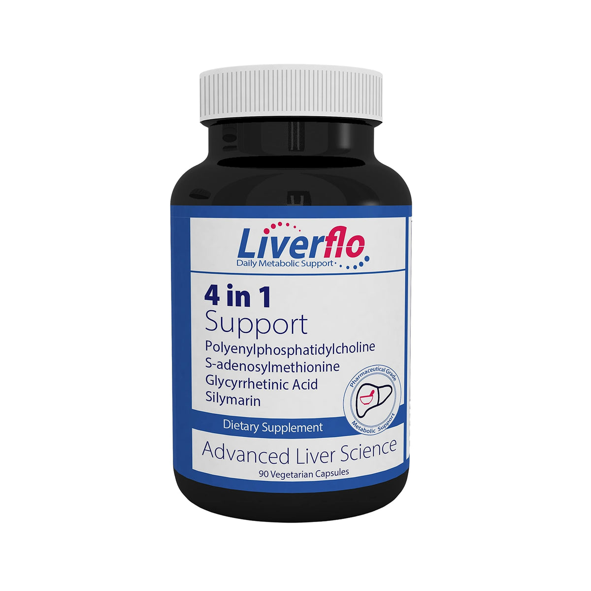 Nutrasal LiverFlo Liver Support Supplement - 90 Vegetarian Capsules