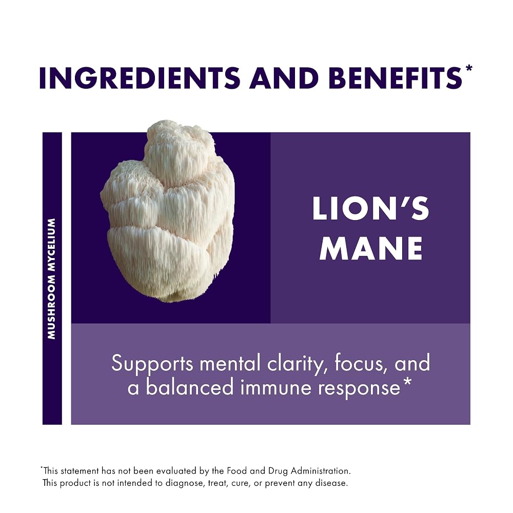 Host Defense Lion's Mane Gummies for Brain Support - 90 Gummies - image 6