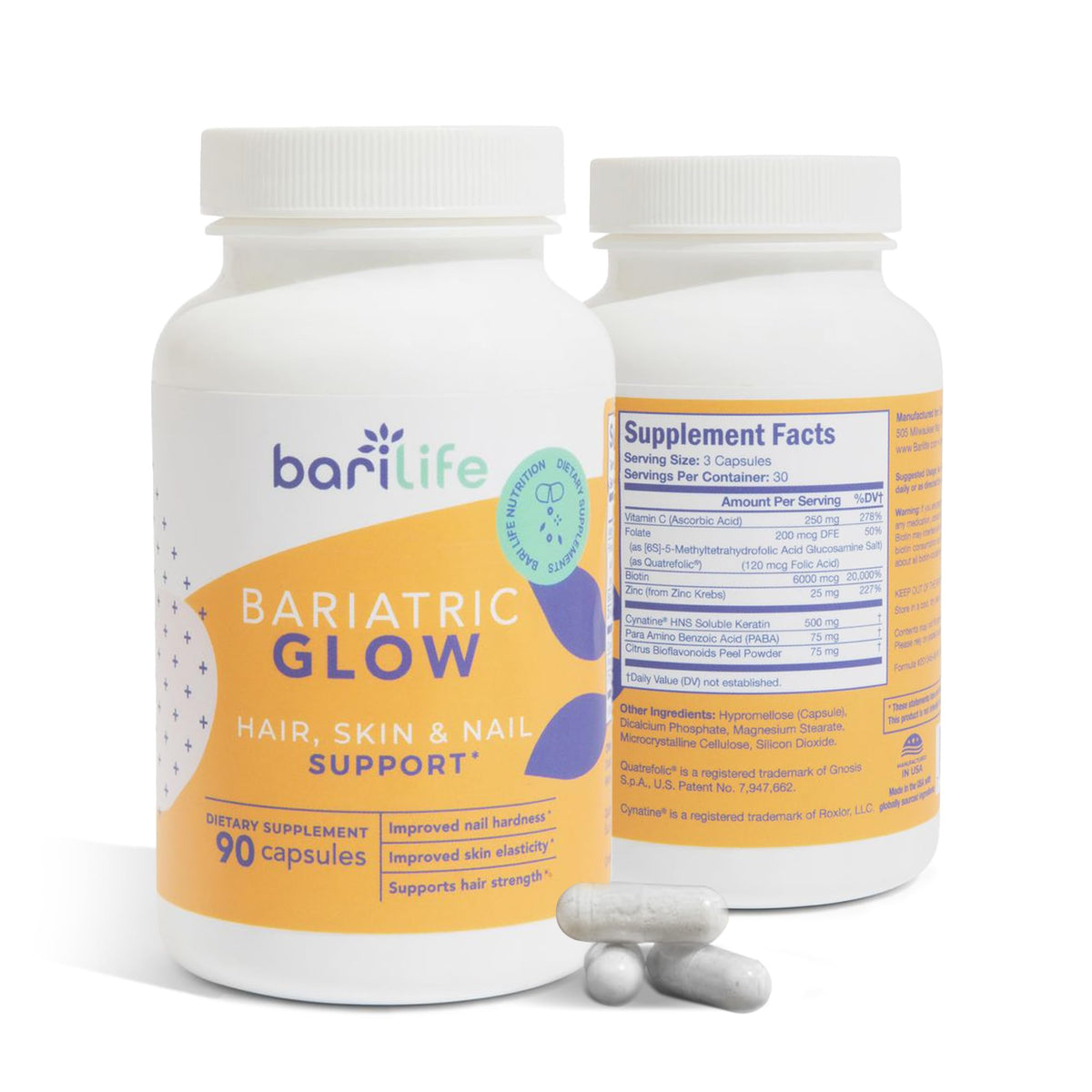 Bari Life Hair, Skin & Nails Supplement - 90 Tablets