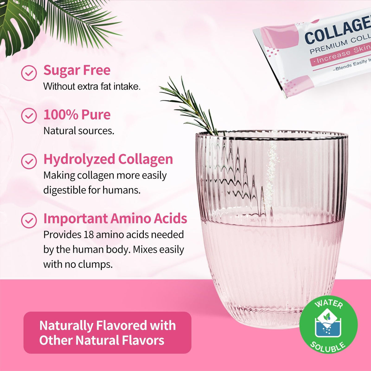 NATURE TARGET Multi Collagen Peptides Powder - 30 Stick Packs - image 2