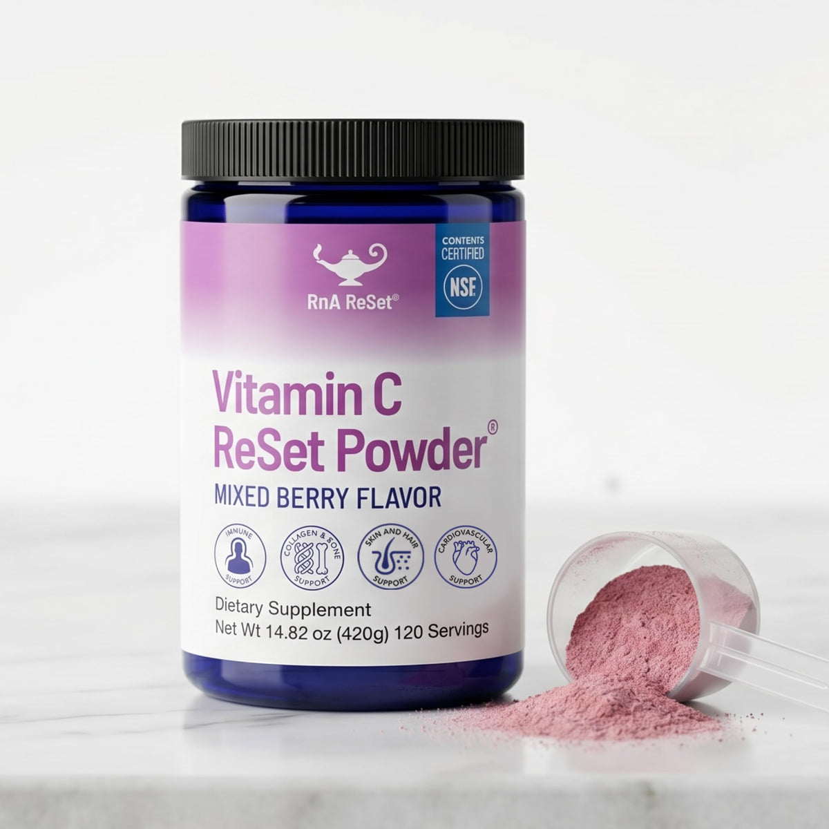 RnA ReSet Vitamin C Reset Berry Flavored Powder - 14.8 oz - image 6