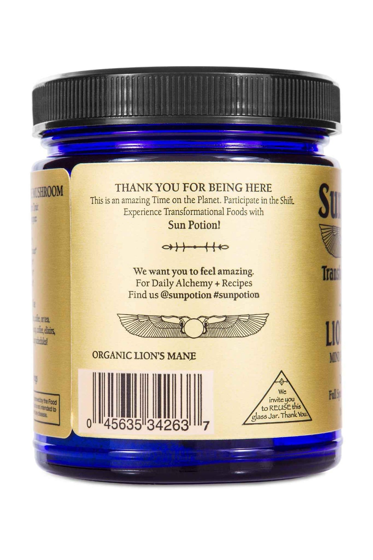 Sun Potion Lion's Mane Mind Power Mushroom Powder - 100g - image 4