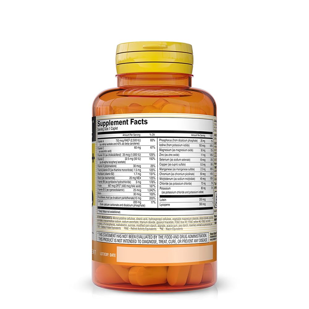 Mason Natural Vitrum 50+ Adult Multivitamin, Iron Free - 100 Tablets - image 2