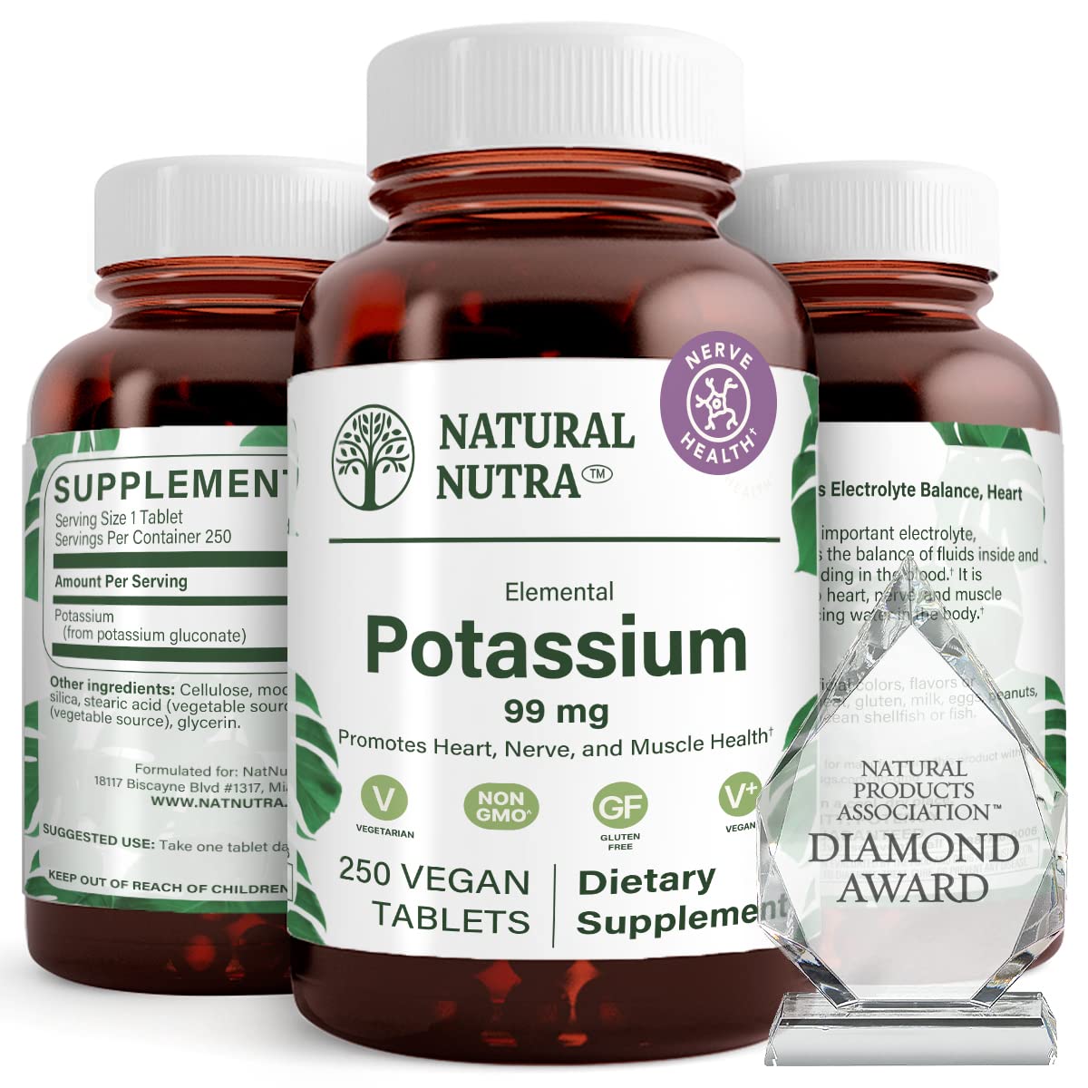 Natural Nutra Elemental Potassium Gluconate Supplement Parent