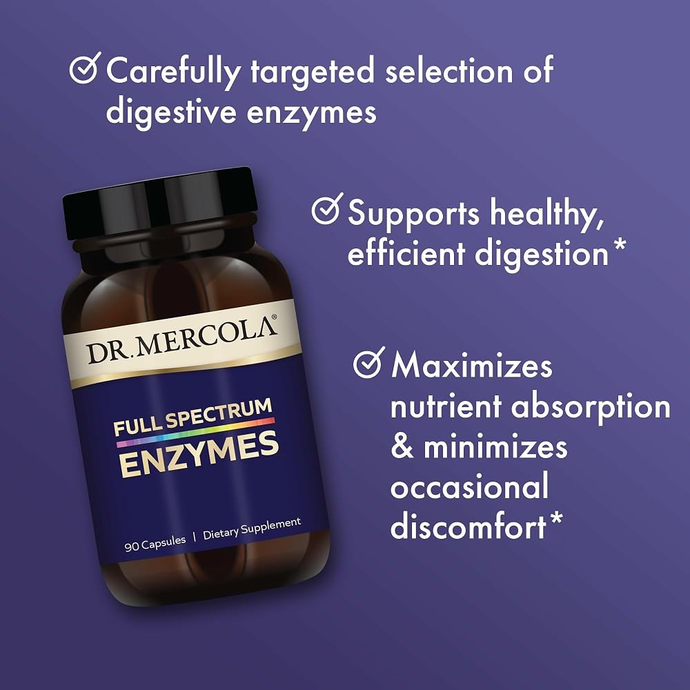 Dr. Mercola Full Spectrum Enzymes Digestive Support - 90 Capsules - image 4