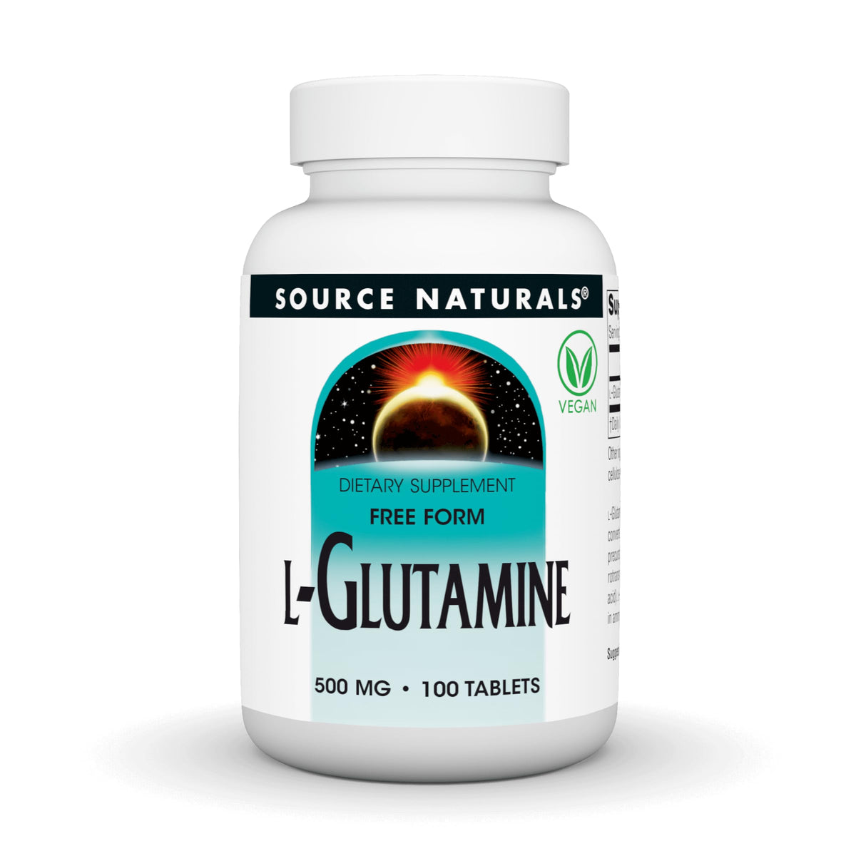 Source Naturals L-Glutamine 500mg - 100 Tablets