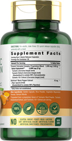 Carlyle Turmeric Curcumin with Black Pepper - 90 Capsules - image 2