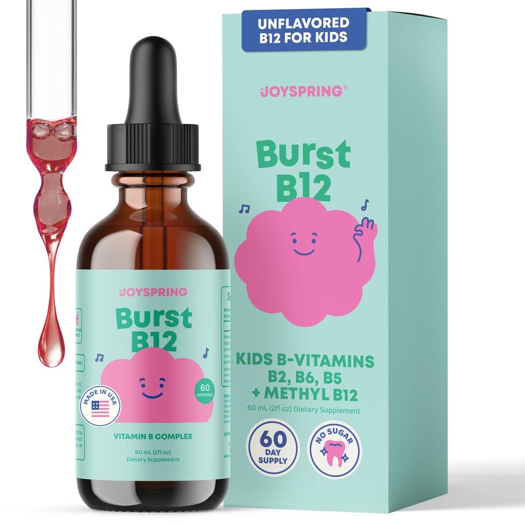 JoySpring Burst B12 Kids B Complex Drops Flavorless - 60 Servings