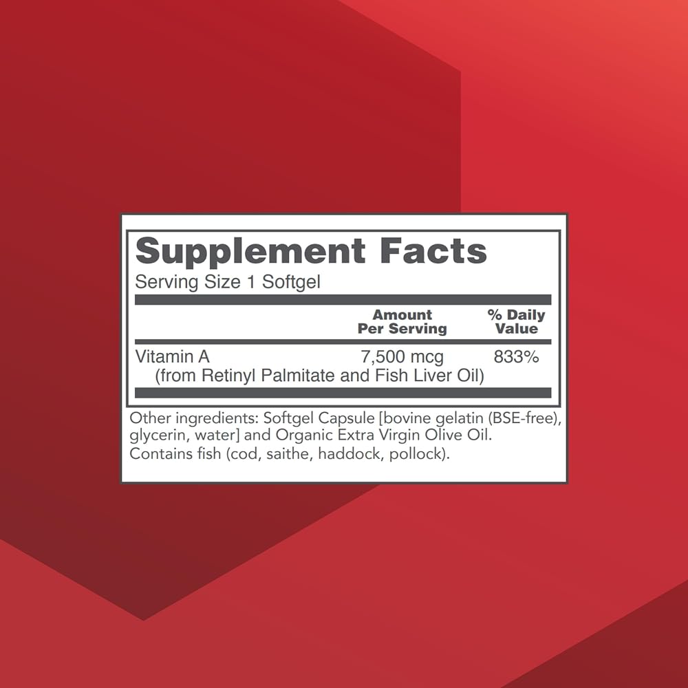 PROTOCOL FOR LIFE BALANCE Vitamin A 25,000 IU Eye Health - 100 Softgels - image 2