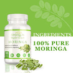 Simple Life Nutrition Organic Moringa Powder Capsules - 120 Count - image 4
