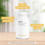 Supersmart Daily3 + Bio PQQ Multivitamin - 90 Vegetarian Capsules - image 3