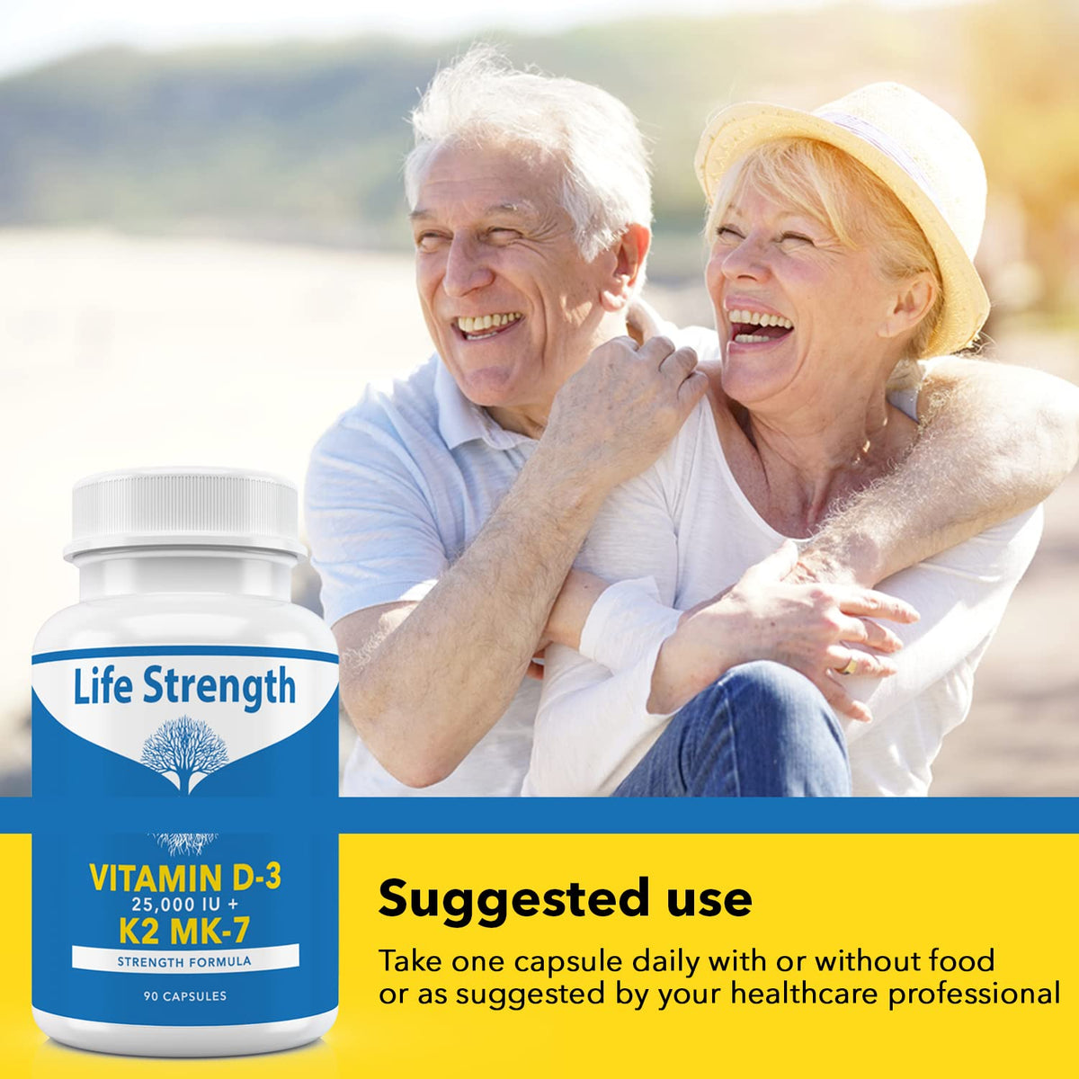 LifeStrength Vitamin K2 MK7 + D3 25,000 IU Supplement - 60 Capsules - image 7
