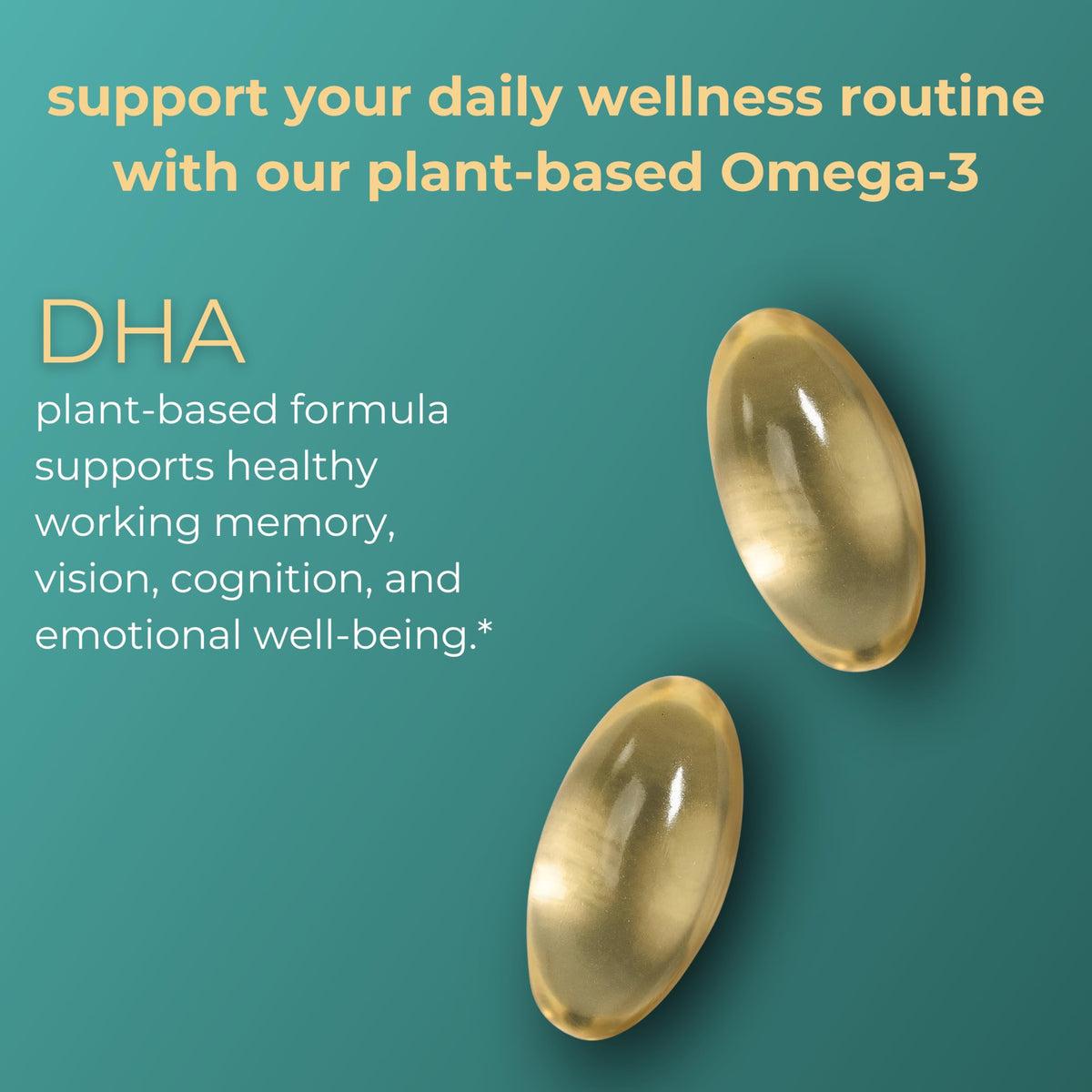 Iwi DHA Omega-3 Plant-Based Algae Brain Support - 60 Softgels - image 3