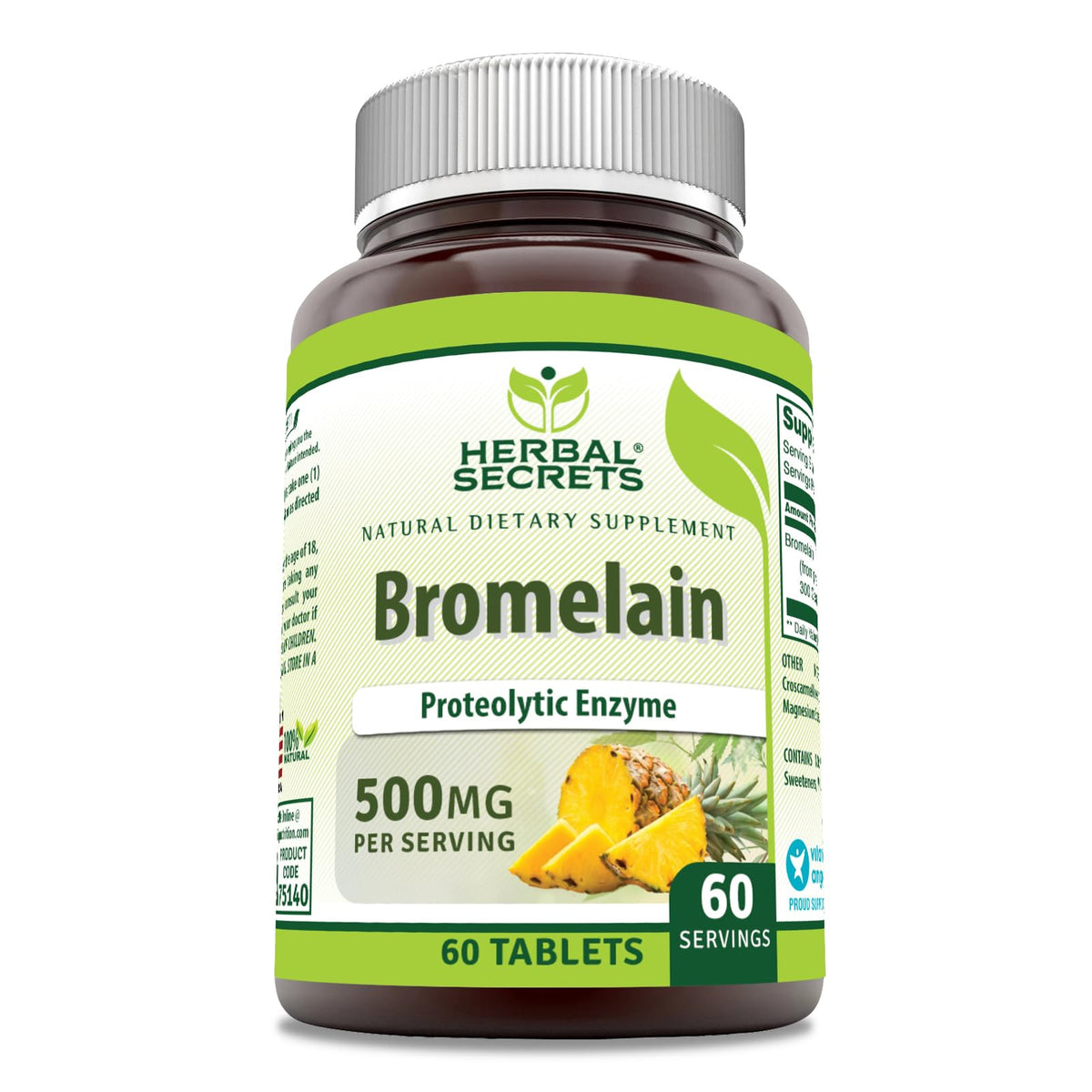 Herbal Secrets Bromelain Supplement 500 Mg Tablets Supplement