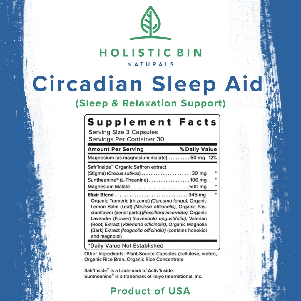Holistic Bin Circadian Sleep Aid - 90 Capsules - image 6
