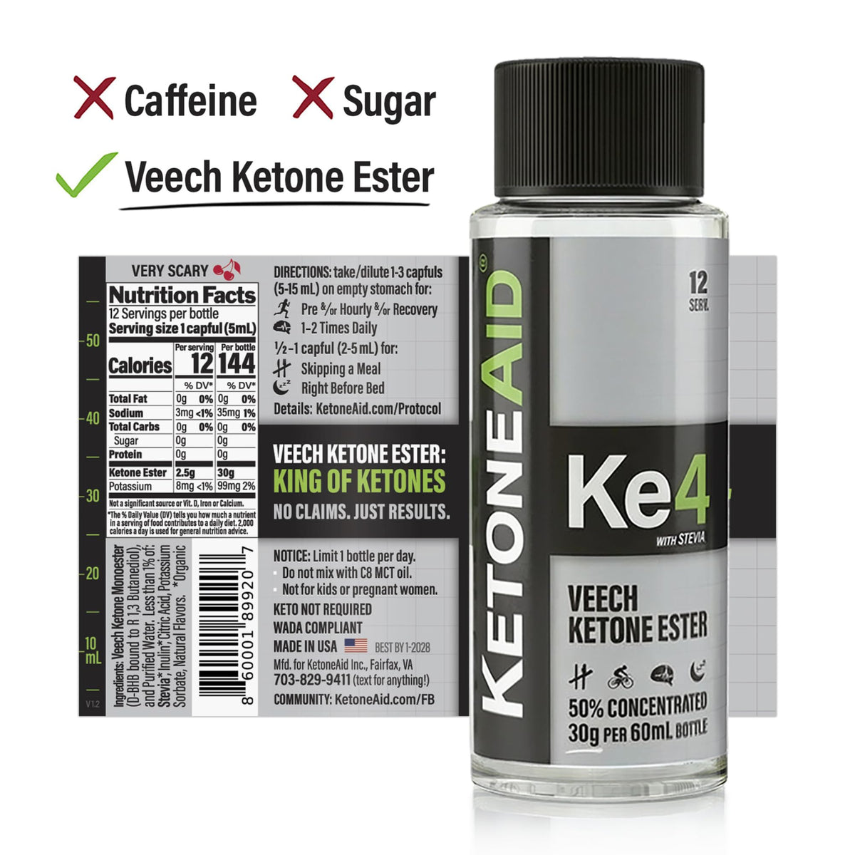 KetoneAid Ke4 Ketone Ester Concentrate