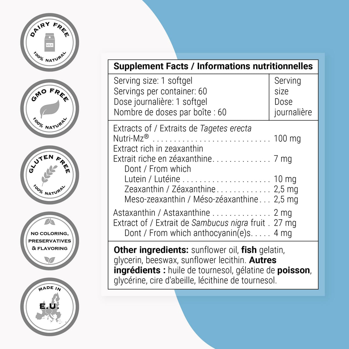 Supersmart Macula Plus Eye Supplement with Lutein & Astaxanthin - 60 Softgels - image 4